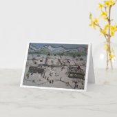 雪の球の戦い カード (黄色い花)