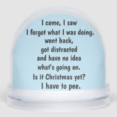 雪の球体が古いユーモアを (正面)