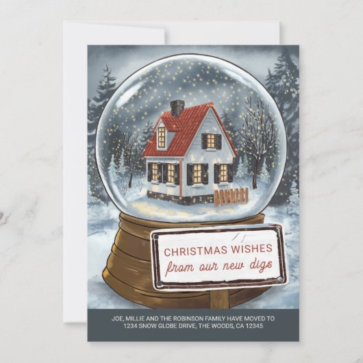 雪の球体クリスマスの願い|過去記事 シーズンカード (正面)