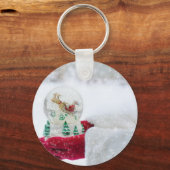 雪の球体 キーホルダー (正面)