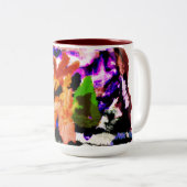 雪の球体 ツートーンマグカップ (正面右)