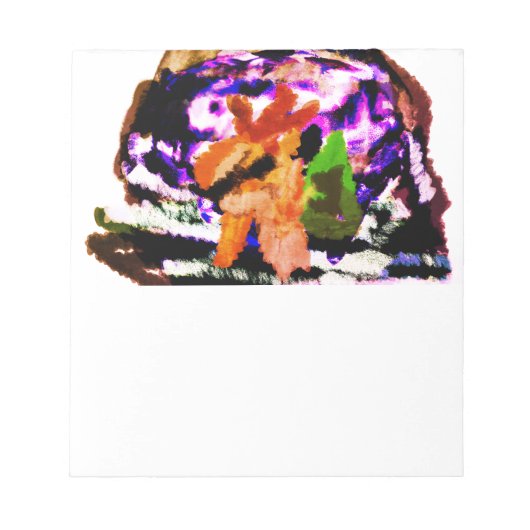 雪の球体 ノートパッド (正面)