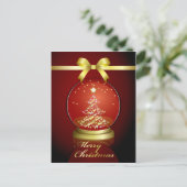 雪の球体 ポストカード (スタンド正面)