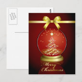 雪の球体 ポストカード (正面/裏面)