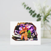 雪の球体 ポストカード (スタンド正面)