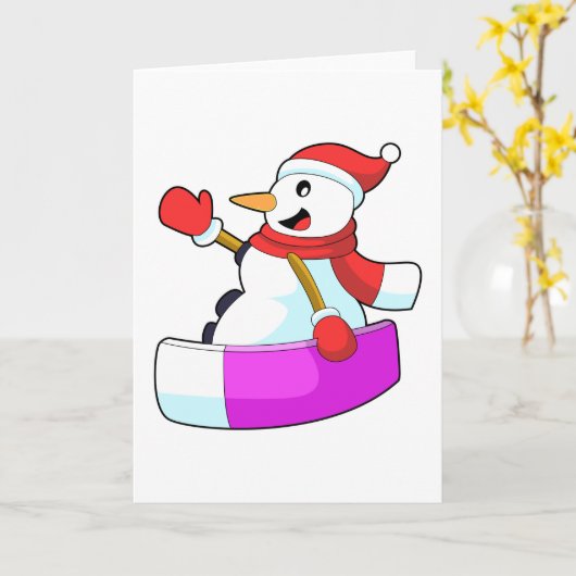 雪の男の子とスノーボードの少年.png カード (黄色い花)