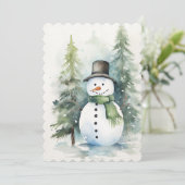 雪の男の祝クリスマス 招待状 (スタンド正面)