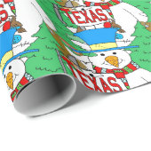 雪の男、テキサス州。 ラッピングペーパー (ロールコーナー)