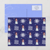 雪の男 ポストカード (正面/裏面)