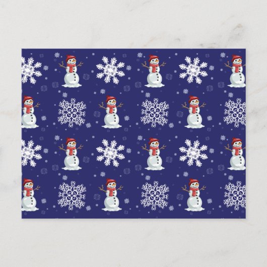 雪の男 ポストカード (正面)