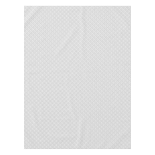 雪の白いキルトパターン テーブルクロス (正面)