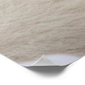 雪の白い北極キツネ ポスター (角)