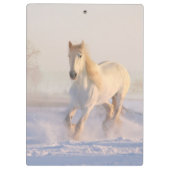 雪の白い馬 クリップボード (裏面)