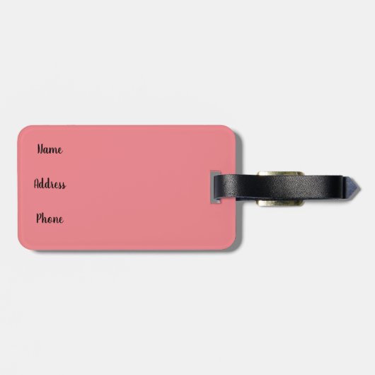 雪の白い馬 ラゲッジタグ (裏面横)