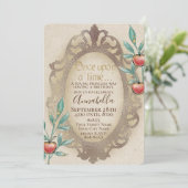 雪の白い魔法鏡とリンゴ童話 招待状 (スタンド正面)