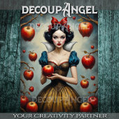 雪の白と赤のリンゴ#1 – デコページ –  薄葉紙