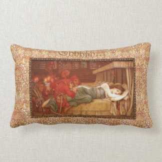 雪の白の枕 ランバークッション