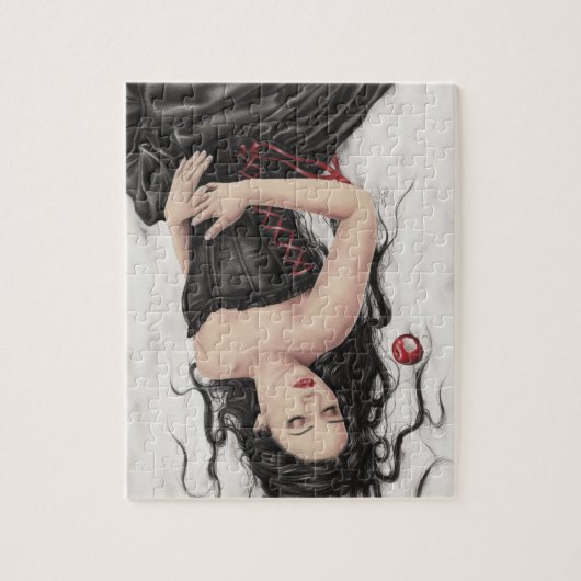 雪の白の秋のパズル ジグソーパズル (縦)