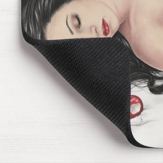 雪の白の秋のマウスパッド マウスパッド (コーナー)