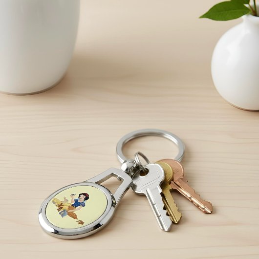 雪の白キーチェーン キーホルダー