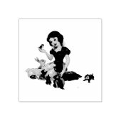 雪の白ゴム印 ラバースタンプ (インプリント)