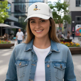 雪の白トラック帽 キャップ