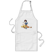 雪の白ロングエプロン ロングエプロン (正面)