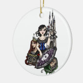 雪の白III セラミックオーナメント (左)