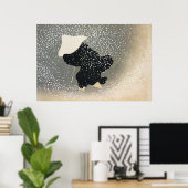 雪の百代ぐさヴィンテージア日本のート ポスター (ホームオフィス)