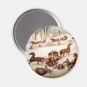 雪の磁石に落ちること マグネット (正面/裏面)