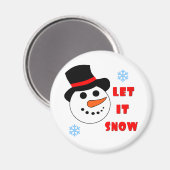 雪の磁石を入れる マグネット (正面/裏面)