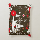 雪の祭典のパターン アクセントクッション (裏面(縦))