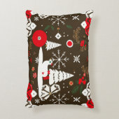 雪の祭典のパターン アクセントクッション (正面(垂直))