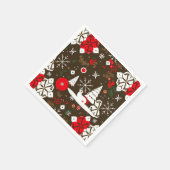 雪の祭典のパターン スタンダードカクテルナプキン (角)
