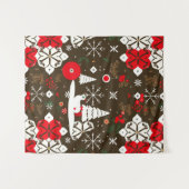 雪の祭典のパターン タペストリー (正面(横))