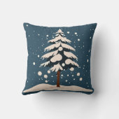 雪の秋と松 クッション (裏面)