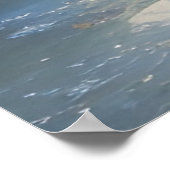 雪の秋の魔法の風景アート穏やかな冬 ポスター (角)