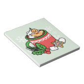 雪の秋ココアコールでウォームアップ – Winter Drink ノートパッド (アングル)