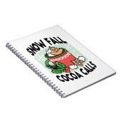 雪の秋ココアコールでウォームアップ – Winter Drink ノートブック (右側)