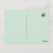 雪の秋ココアコールでウォームアップ – Winter Drink ポストカード (裏面)