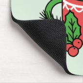 雪の秋ココアコールでウォームアップ – Winter Drink マウスパッド (コーナー)