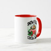雪の秋ココアコールでウォームアップ – Winter Drink マグカップ (正面右)