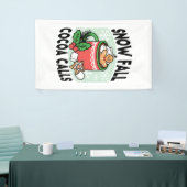 雪の秋ココアコールでウォームアップ – Winter Drink 横断幕 (トレードショー)