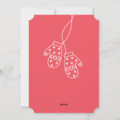 雪の秋暖かいウィッシュズホリデーフォトカード シーズンカード (裏面)