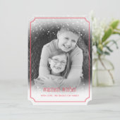 雪の秋暖かいウィッシュズホリデーフォトカード シーズンカード (スタンド正面)