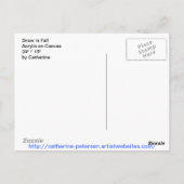 雪の秋 ポストカード (裏面)