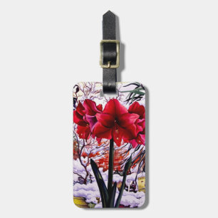 雪の窓によるアマリリス ラゲッジタグ