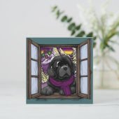 雪の窓の子犬 シーズンカード (スタンド正面)