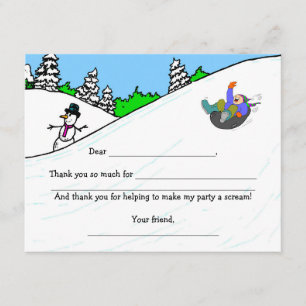 雪の管の誕生会は記入しますノートを感謝していしています サンキューカード