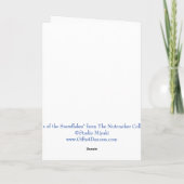 雪の精の踊り バレエグリーティングカード シーズンカード (裏面)